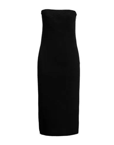 N°21 Woman Midi Dress Black Size 6 Wool, Polyamide, Elastane