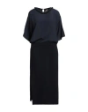 N°21 Woman Midi Dress Midnight Blue Size 8 Acetate, Viscose, Silk