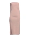 N°21 Woman Midi Dress Antique Rose Size 8 Wool, Polyamide, Elastane In Pink
