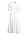 N°21 Woman Midi Dress White Size 6 Cotton