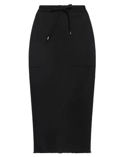 N°21 Woman Midi Skirt Black Size 4 Cotton