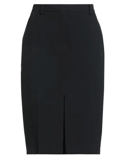 N°21 Woman Midi Skirt Black Size 6 Acetate, Viscose