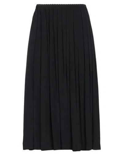 N°21 Woman Midi Skirt Black Size 8 Acetate, Silk