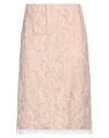 N°21 Woman Midi Skirt Blush Size 8 Cotton, Polyamide, Elastane In Pink