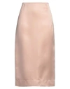 N°21 Woman Midi Skirt Blush Size 8 Silk In Pink