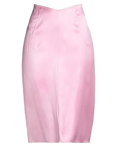 N°21 Woman Midi Skirt Pink Size 8 Viscose