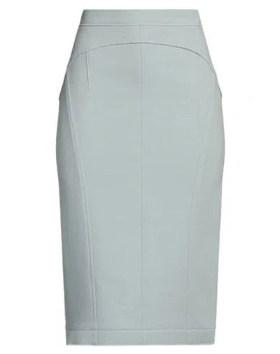 N°21 Woman Midi Skirt Sage Green Size 4 Wool, Polyamide, Elastane