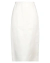 N°21 Woman Midi Skirt White Size 6 Silk In White