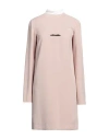 N°21 Woman Mini Dress Beige Size 6 Polyester, Acetate, Silk