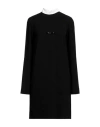 N°21 Woman Mini Dress Black Size 8 Polyester, Acetate, Silk