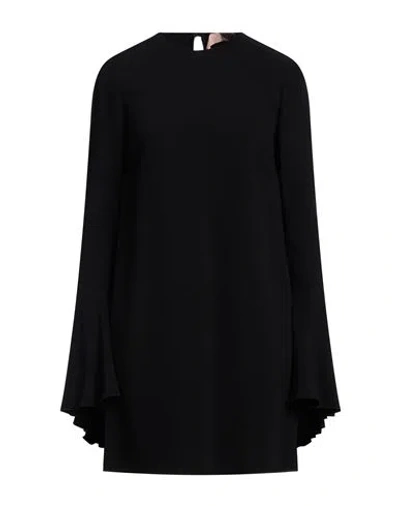 N°21 Woman Mini Dress Black Size 4 Acetate, Viscose