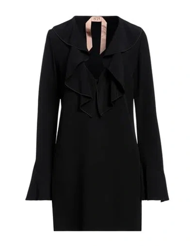 N°21 Woman Mini Dress Black Size 8 Acetate, Viscose