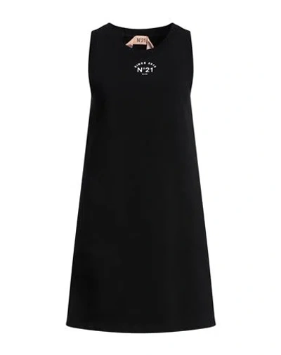 N°21 Woman Mini Dress Black Size 8 Cotton