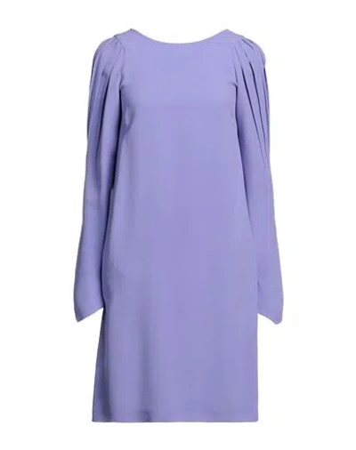 N°21 Woman Mini Dress Lilac Size 6 Acrylic, Viscose In Purple