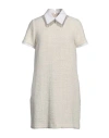 N°21 Woman Mini Dress White Size 6 Acrylic, Wool, Polyester, Cotton, Brass In White