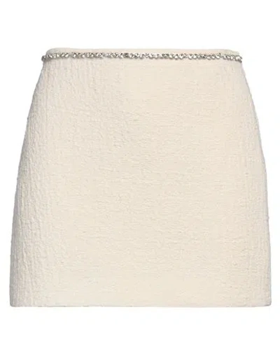 N°21 Woman Mini Skirt Beige Size 8 Cotton, Polyamide
