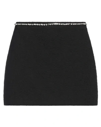 N°21 Woman Mini Skirt Black Size 6 Cotton, Polyamide