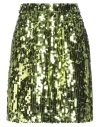N°21 Woman Mini Skirt Green Size 4 Cotton In Green