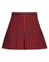 N°21 Woman Mini Skirt Red Size 0 Cotton