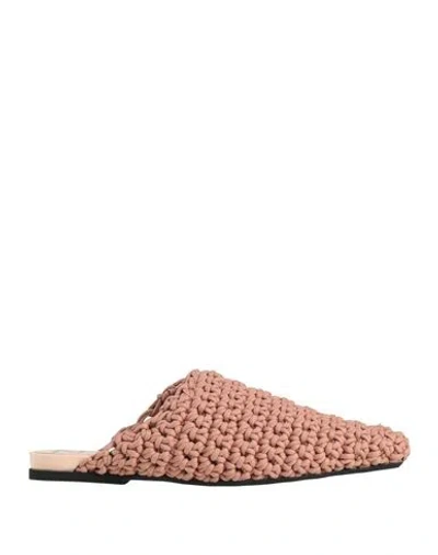 N°21 Woman Mules & Clogs Pastel Pink Size 8 Textile Fibers