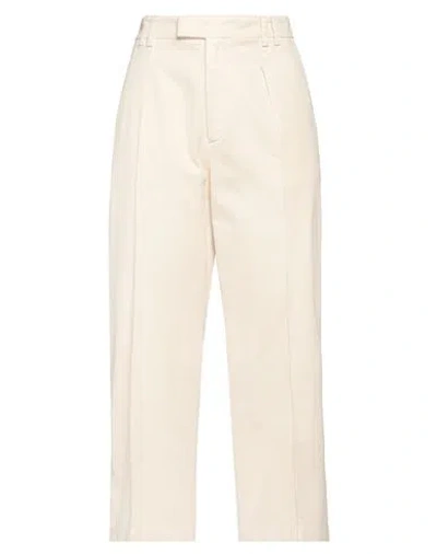 N°21 Woman Pants Beige Size 8 Cotton, Elastane