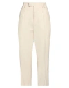 N°21 Woman Pants Cream Size 8 Polyester, Wool, Elastane In White