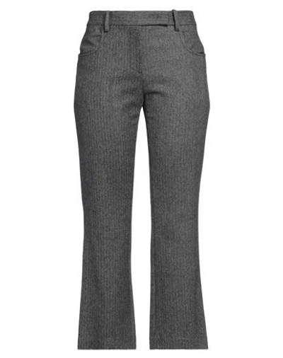 N°21 Woman Pants Grey Size 8 Wool, Lyocell, Polyamide