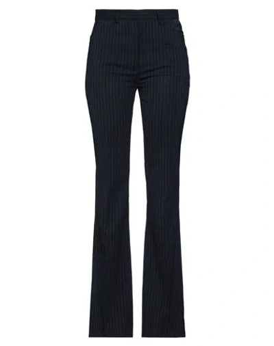 N°21 Woman Pants Midnight Blue Size 4 Polyester, Wool, Elastane In Black