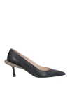 N°21 Woman Pumps Black Size 8 Soft Leather