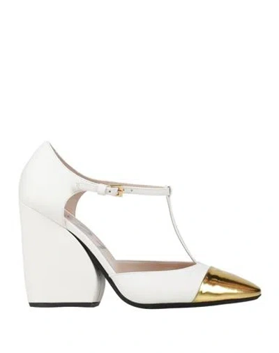 N°21 Woman Pumps White Size 6.5 Leather