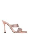 N°21 70mm Sequin-embellished Calf-leather Mules In Pink