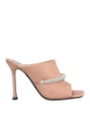 N°21 Woman Sandals Blush Size 5 Textile Fibers In Pink