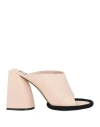 N°21 Woman Sandals Blush Size 7 Soft Leather In Pink