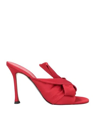 N°21 Woman Sandals Red Size 8 Polyester