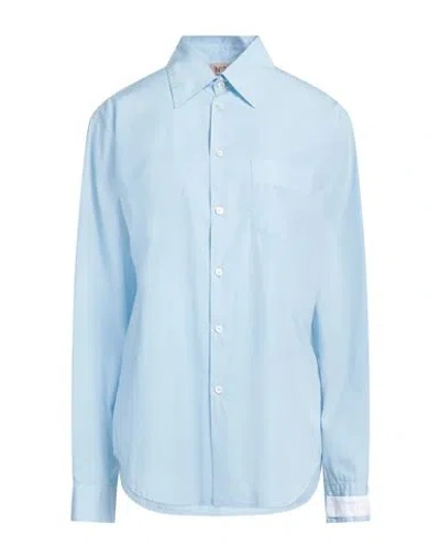 N°21 Woman Shirt Sky Blue Size L Cotton