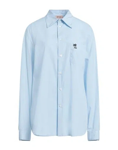 N°21 Woman Shirt Sky Blue Size Xl Cotton
