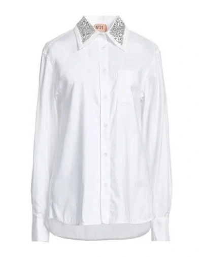 N°21 Woman Shirt White Size 8 Cotton