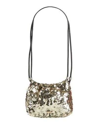 N°21 Woman Shoulder Bag Gold Size - Textile Fibers
