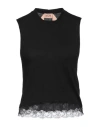 N°21 Woman Sweater Black Size 10 Cotton, Polyamide, Viscose In Black