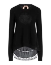 N°21 Woman Sweater Black Size 8 Virgin Wool, Viscose, Cotton, Polyamide In Black