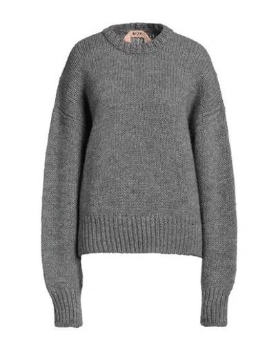 N°21 Woman Sweater Grey Size 6 Wool, Acrylic, Alpaca Wool