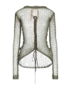 N°21 Woman Sweater Military Green Size 6 Mohair Wool, Polyamide, Wool