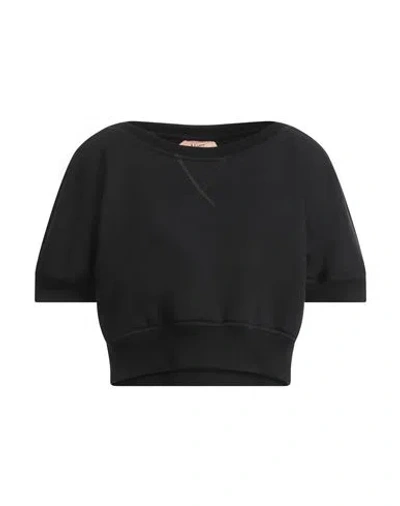 N°21 Woman Sweatshirt Black Size 10 Cotton