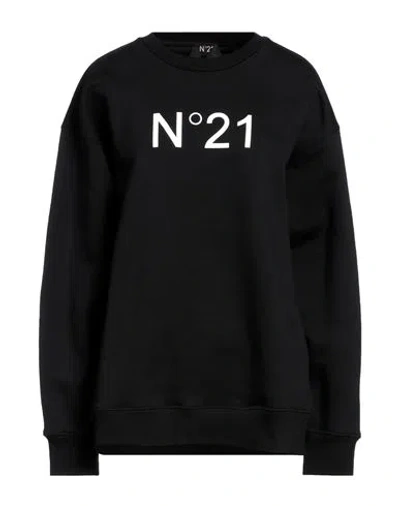 N°21 WOMAN SWEATSHIRT BLACK SIZE L COTTON