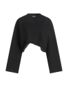 N°21 Woman Sweatshirt Black Size Xl Cotton, Acetate, Silk In Black
