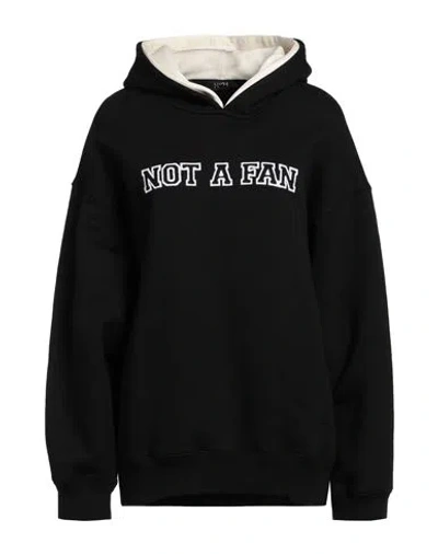 N°21 Woman Sweatshirt Black Size Xl Cotton, Elastane