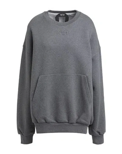N°21 Woman Sweatshirt Grey Size M Cotton