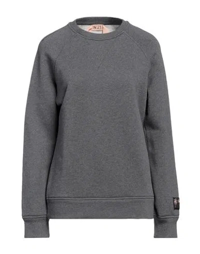 N°21 Woman Sweatshirt Grey Size Xl Cotton In Gray