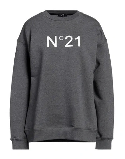 N°21 Woman Sweatshirt Grey Size Xl Cotton In Grey