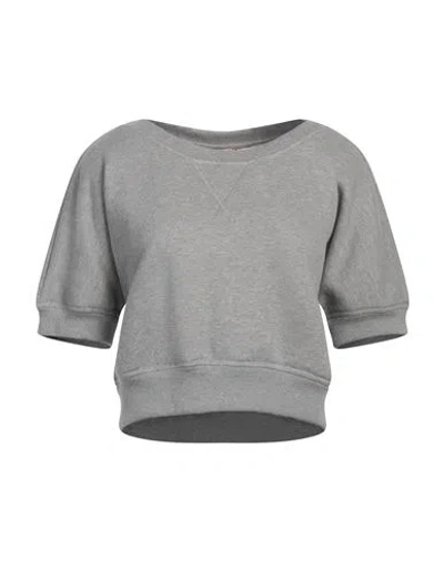 N°21 Woman Sweatshirt Light Grey Size 10 Cotton